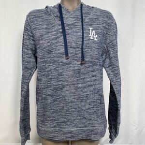 Los Angeles Dodgers MLB Blue Heathered Salute Hoodie Sweatshirt Women's SMALL